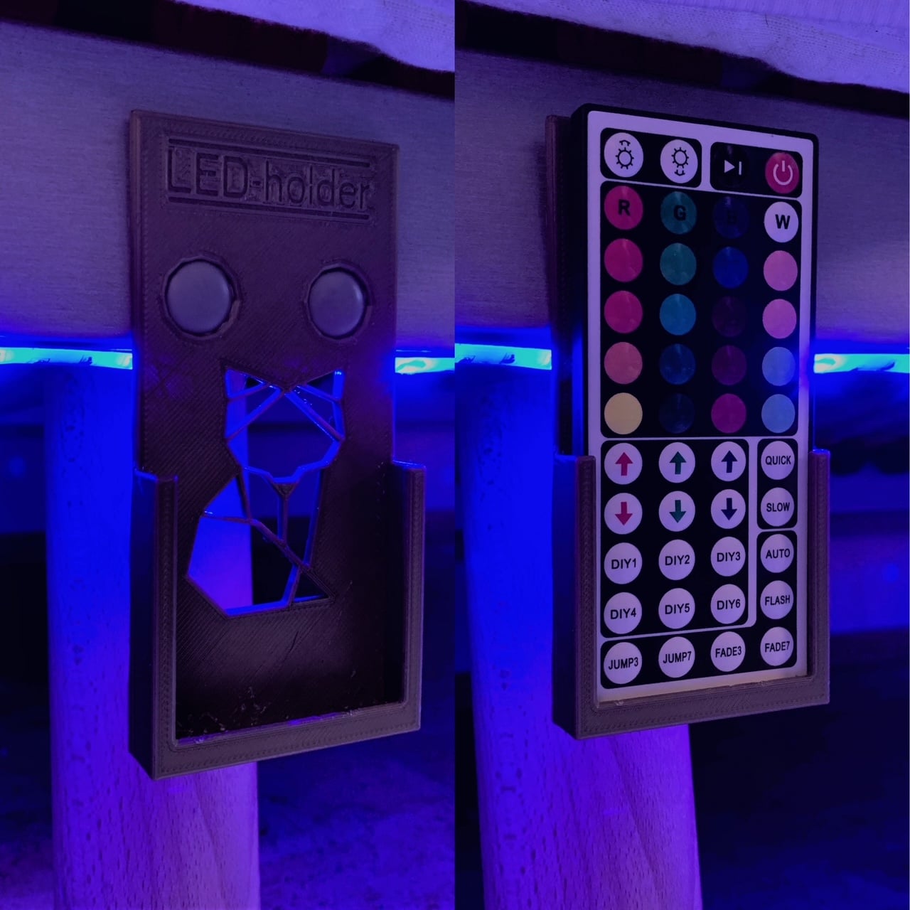 RGB LED-controller holder