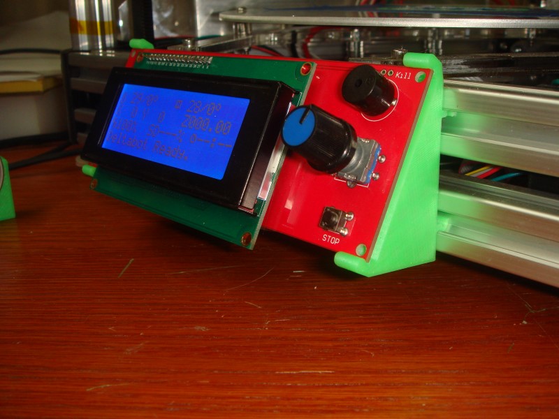 Smart LCD mount for Kossel 2020