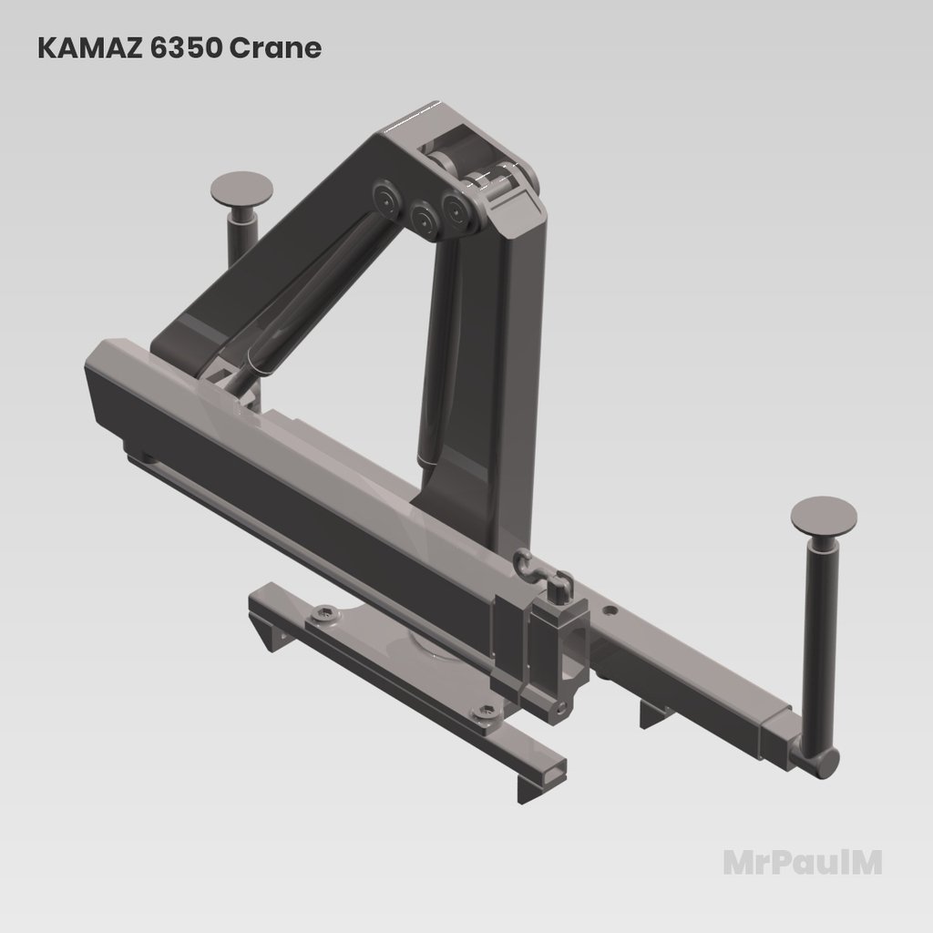 RC TRUCK 8x8 KAMAZ 6350 3D: CRANE