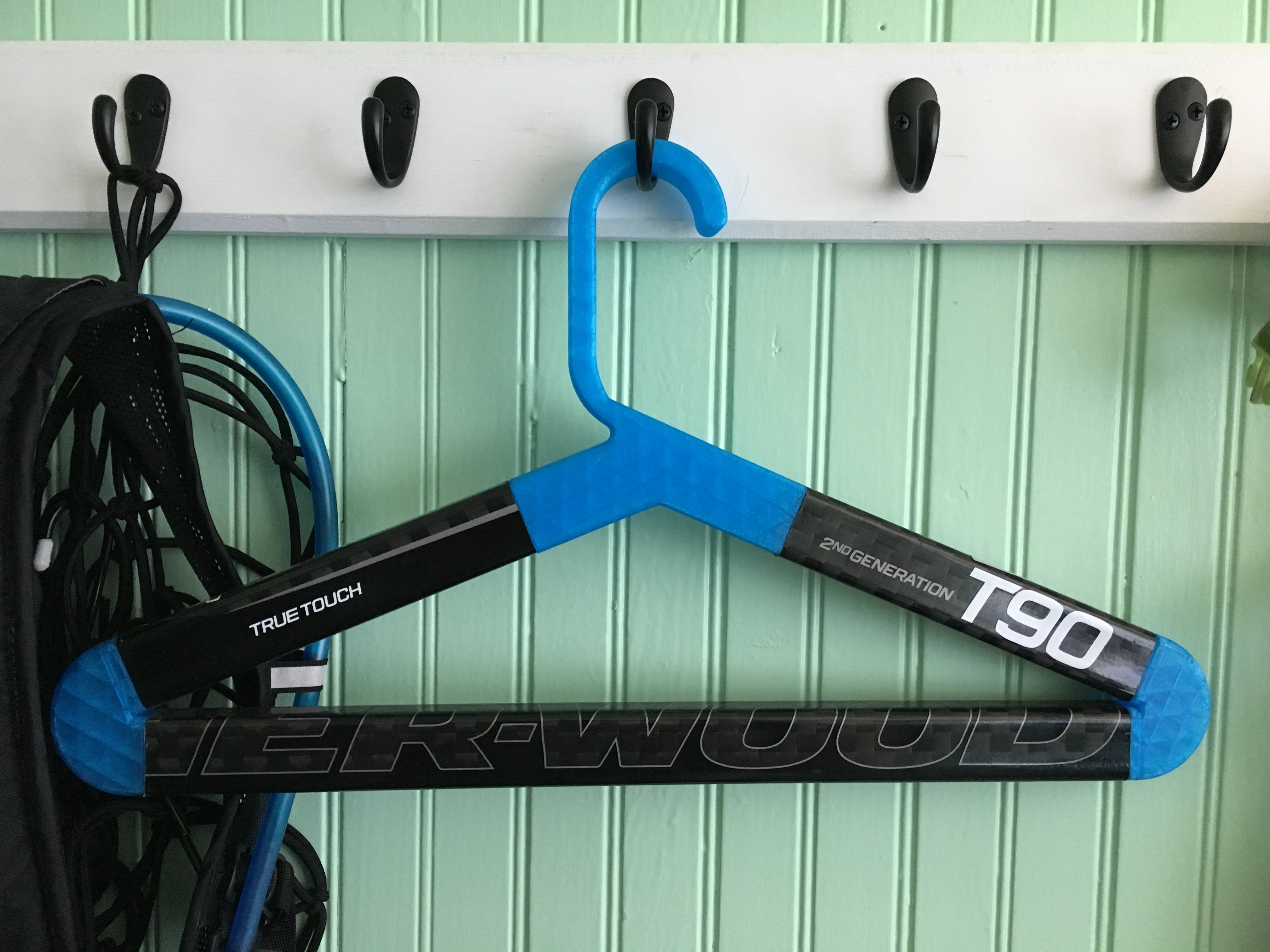 Hockey Stick Clothes Hanger