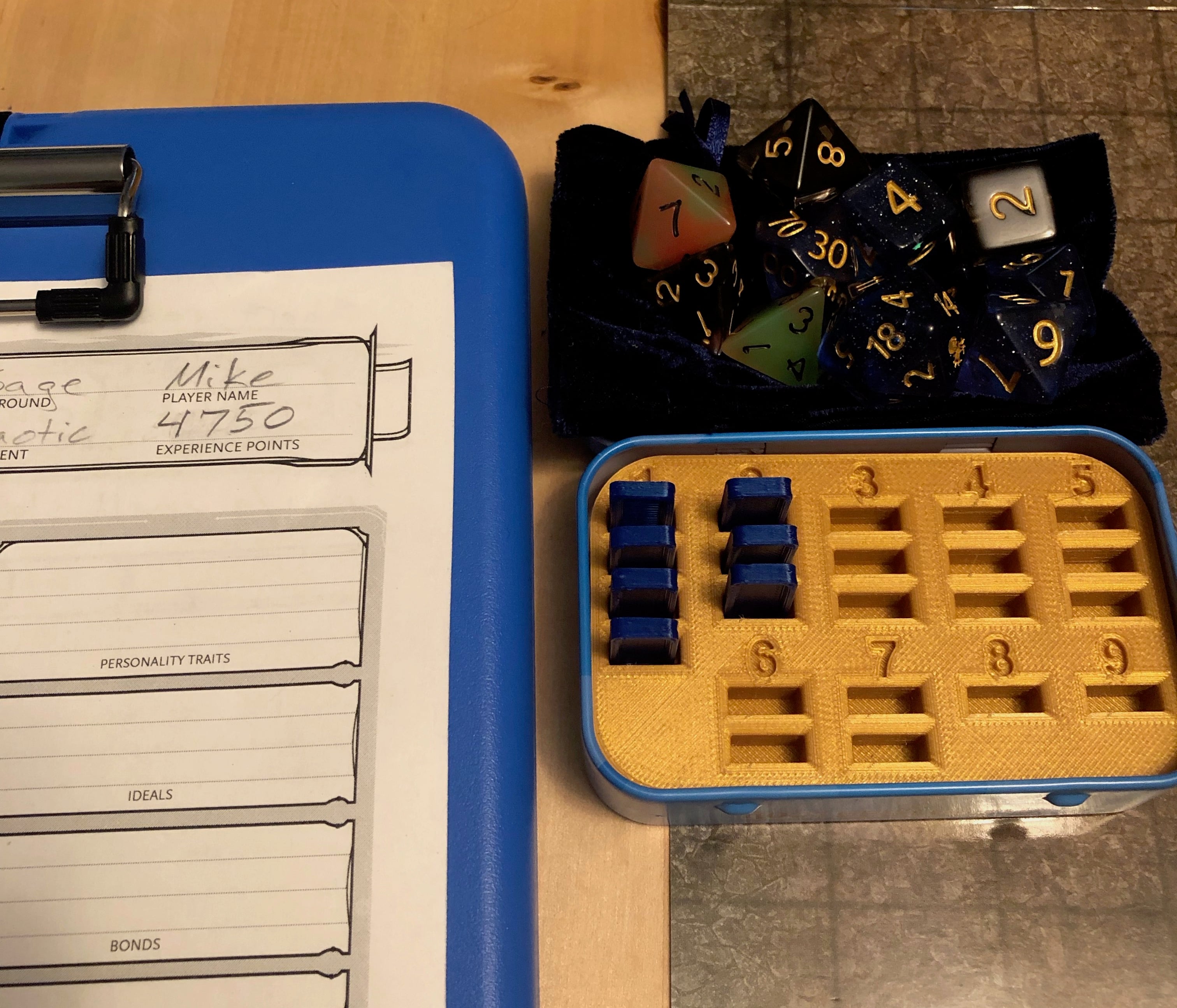 Altoids tin D&D Spell Tracker (Wizard)