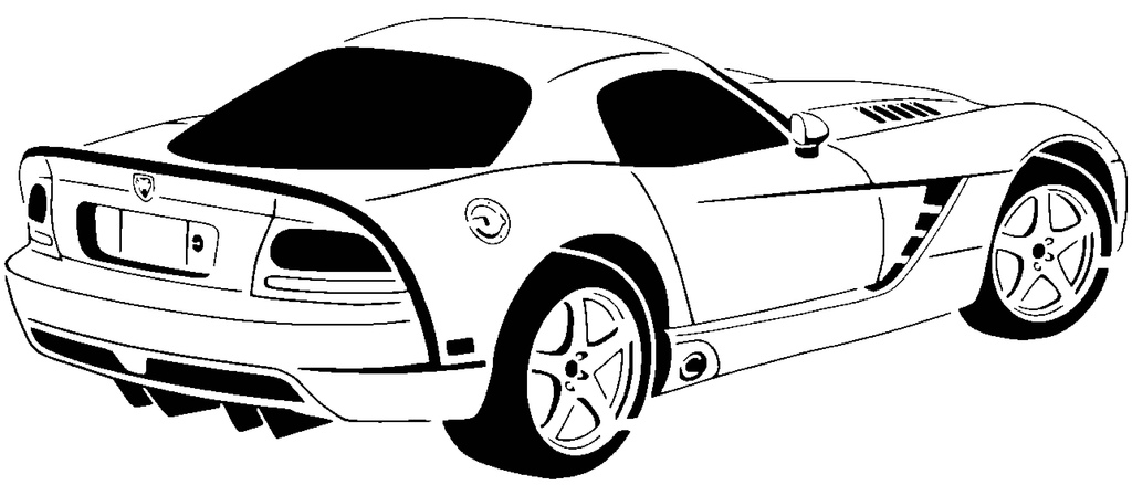 2010 Dodge Viper stencil