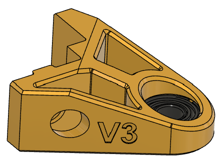 Gold Series Leadscrew guides for use with VenterMechs on Rat Rig V-Core 3