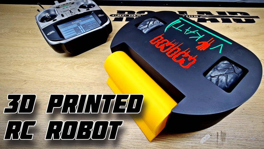 3D printable RC ROBOT -Sumobot - Battlebot 