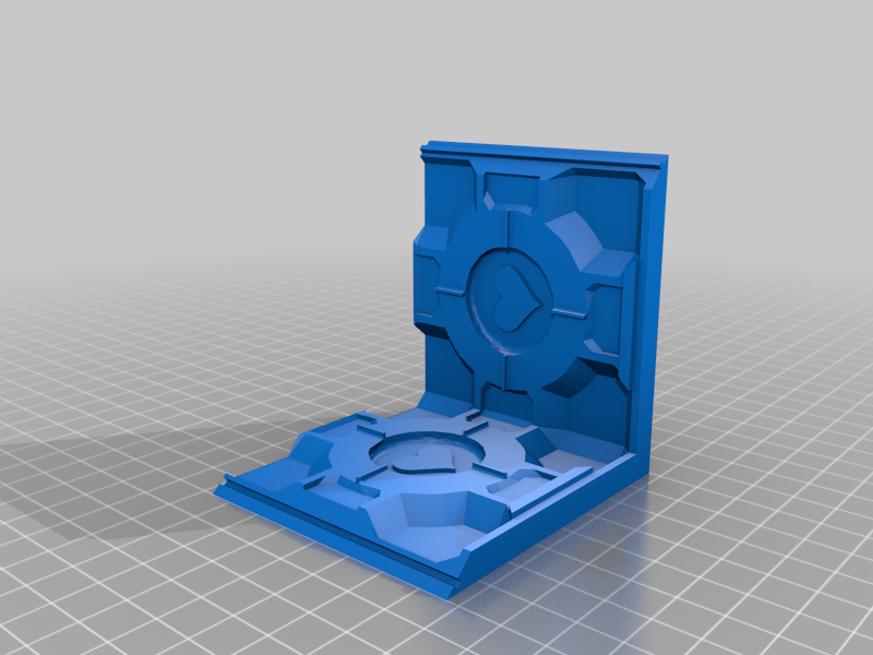 Companion Cube planter mold