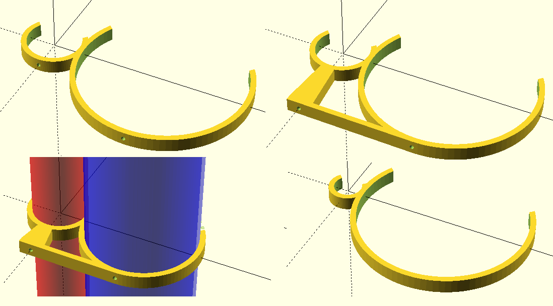 Double Pipe clamp - parametric