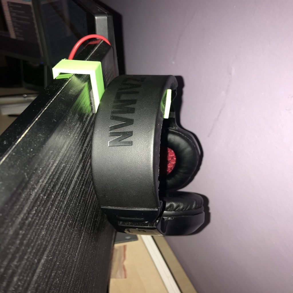 Headphones hook (on monitor)