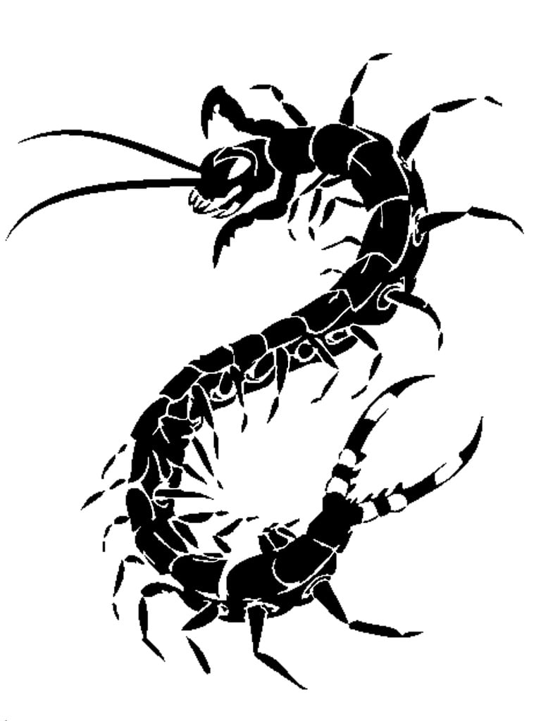 Centipede stencil