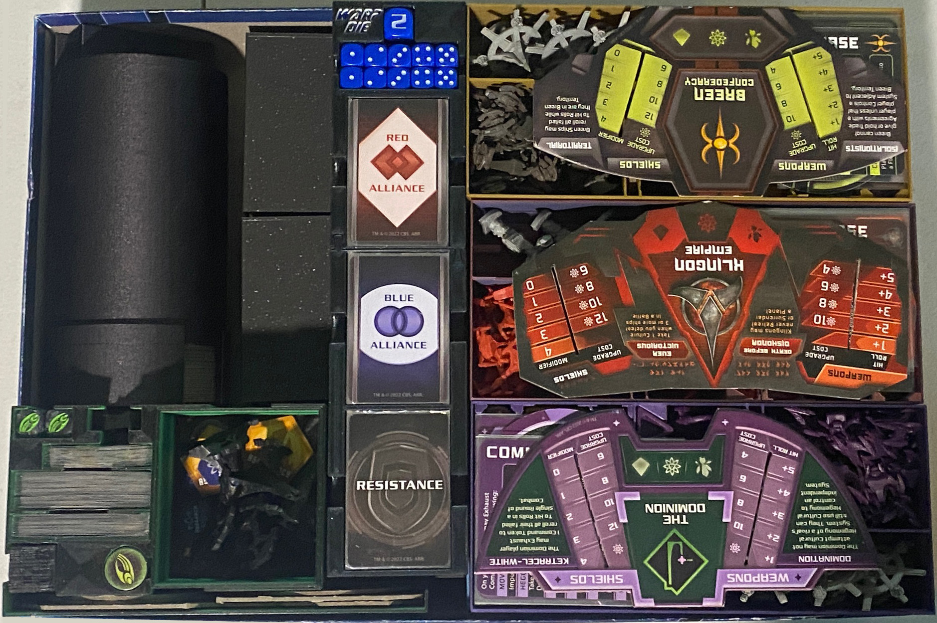Star Trek Ascendancy Complete Storage Solution - Base to Dominion