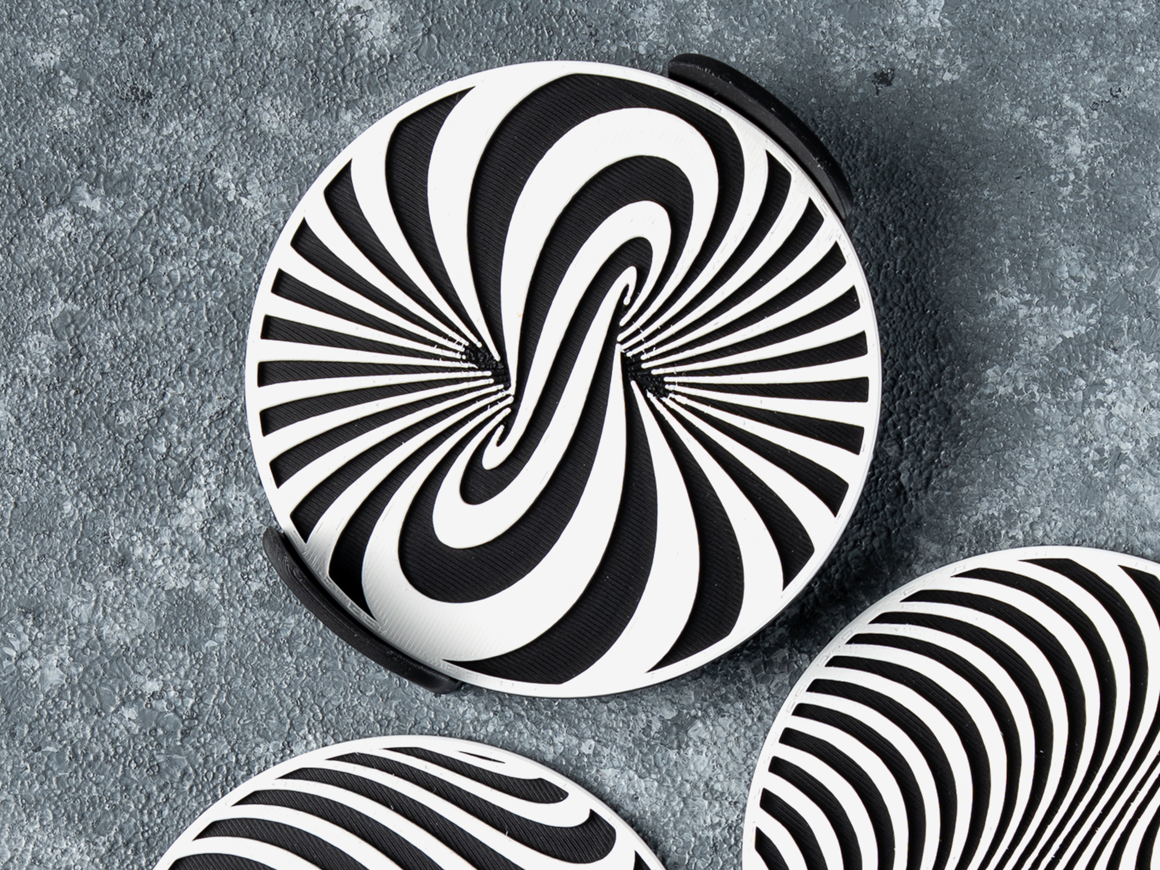 Optical Illusion Coasters