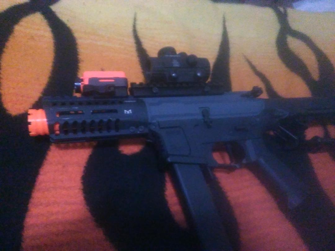 Air-soft ARP9 Amplifier muzzle brake flash hider 14mm CCW