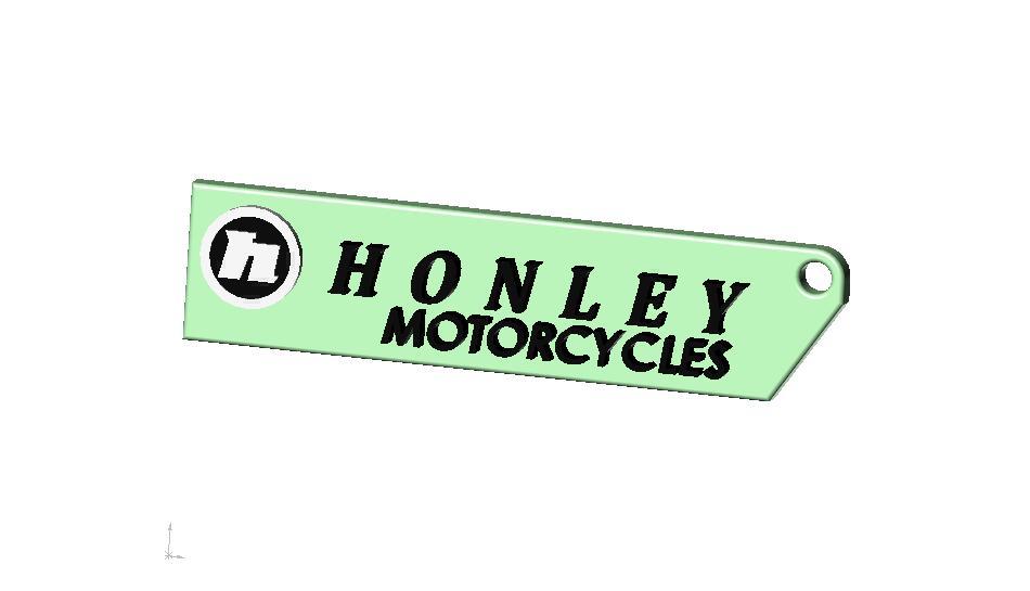 HONLEY MOTORCYCLE LOGO KEYRING