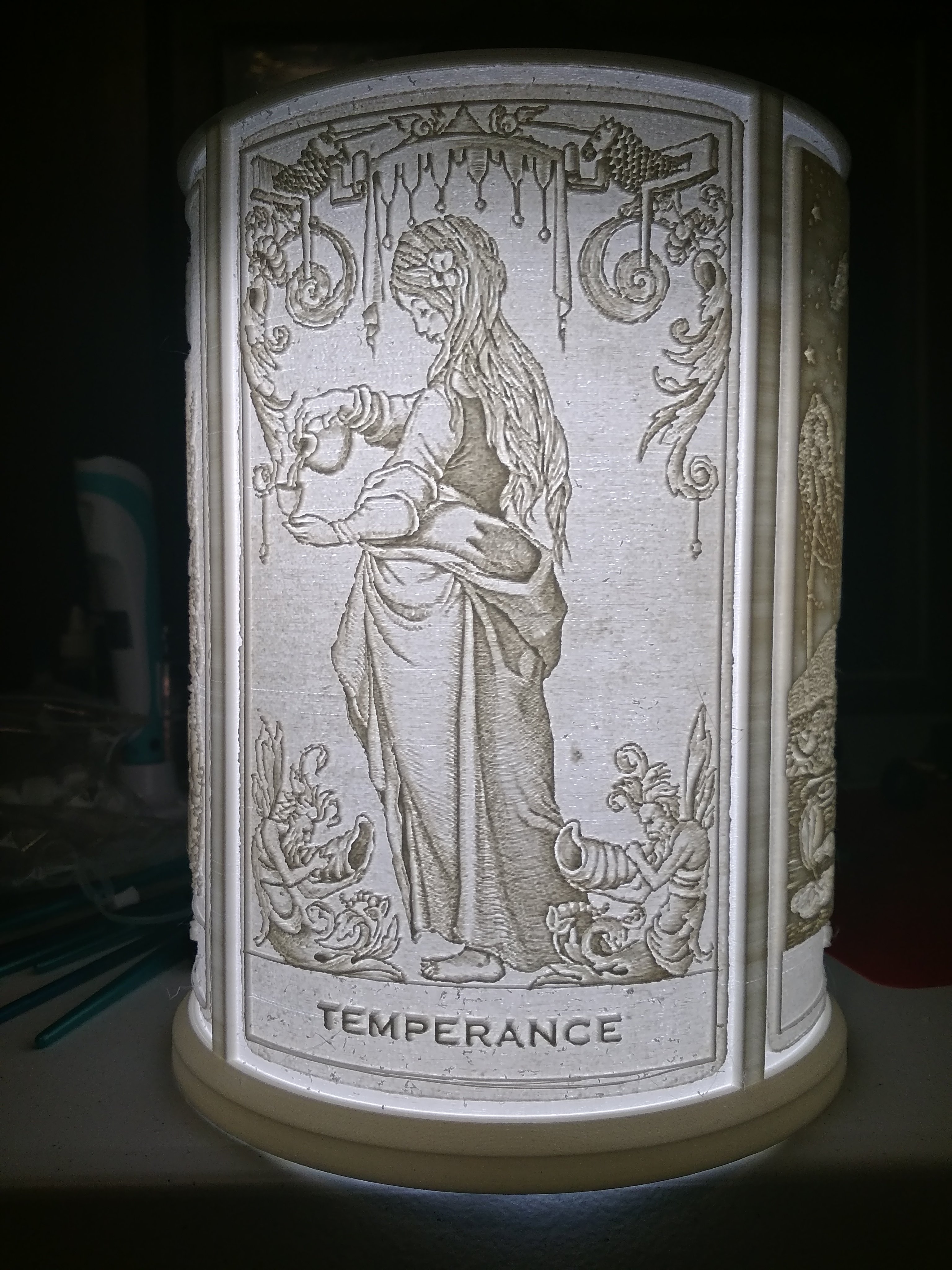 Tarot Card lamp shade