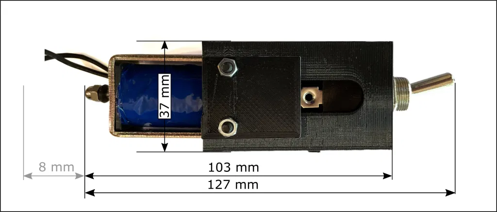Low cost magnetic held switch