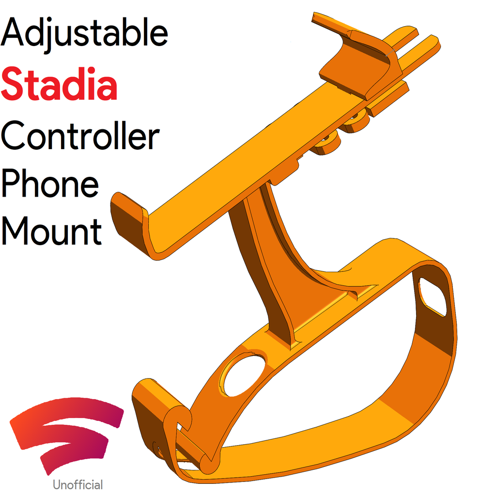 Adjustable Stadia Controller Phone Mount