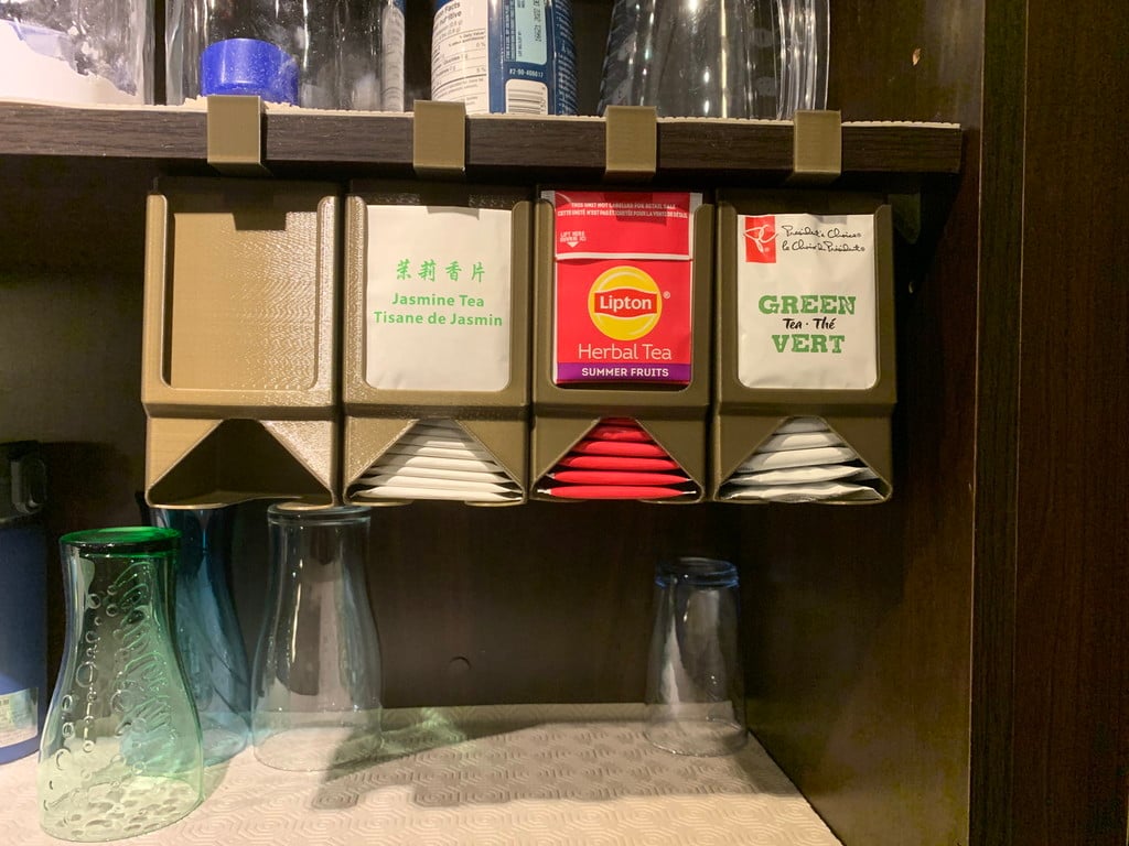 Tea Dispenser (top-hook-mounted) Tea Bag Storage Holder