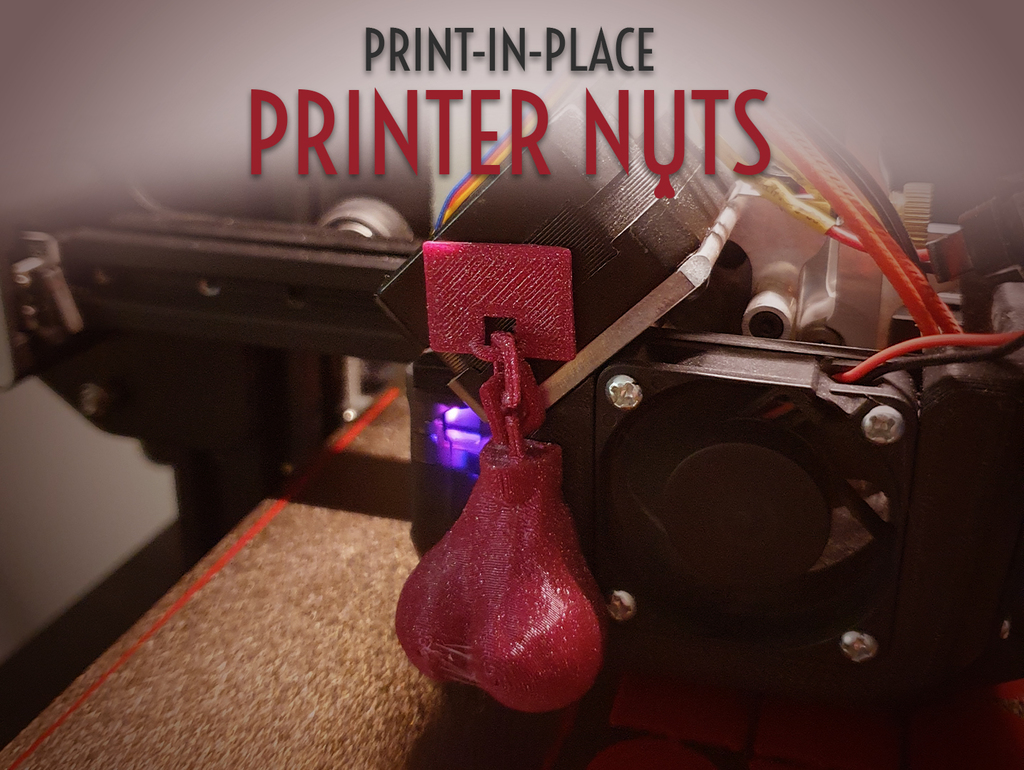 Print-in-Place Printer Nuts