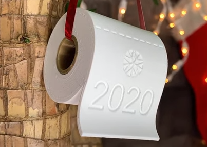2020 Toilet Paper Xmas Tree Ornament - Desktop Makes