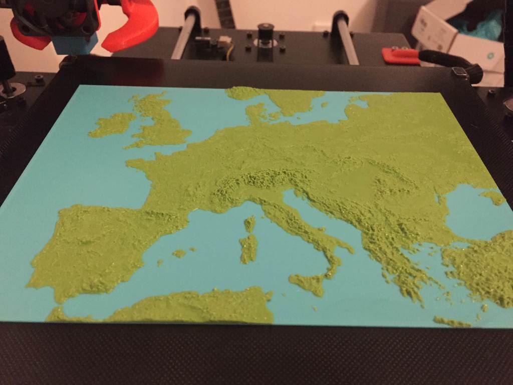 Europe 3D Map