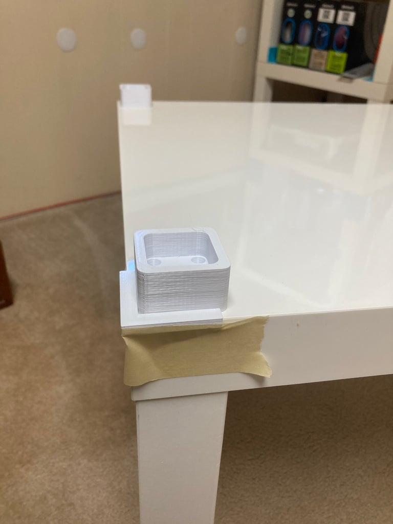 Lack table enclosure with hidden leg extensions & larger template