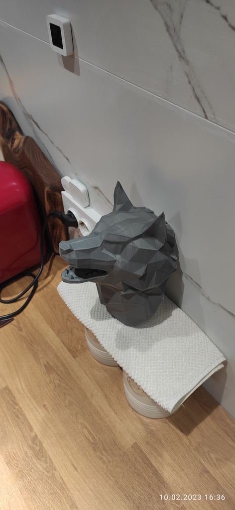 REPAIRED Wolf Low Poly Head