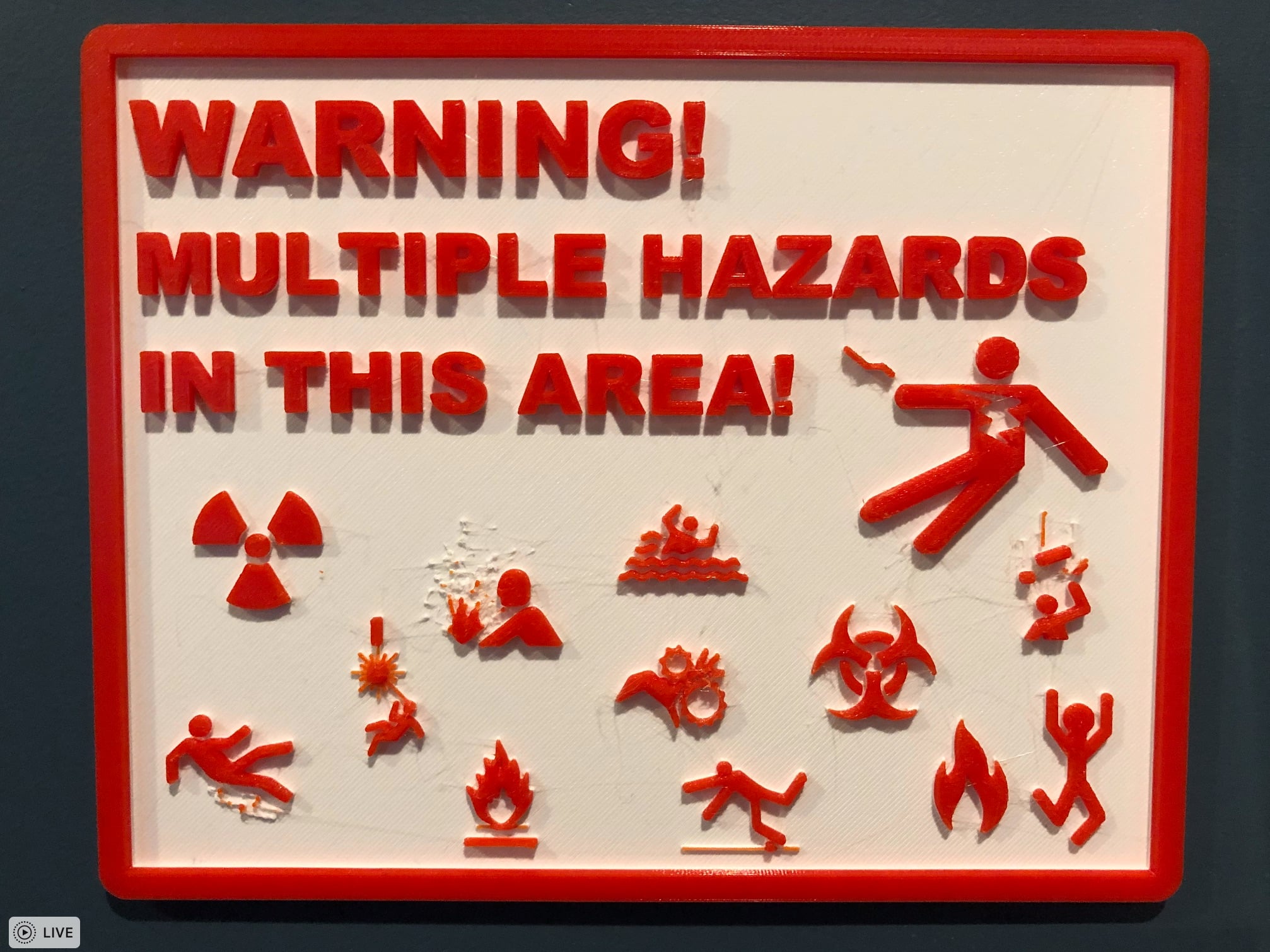 Multiple Hazards Sign