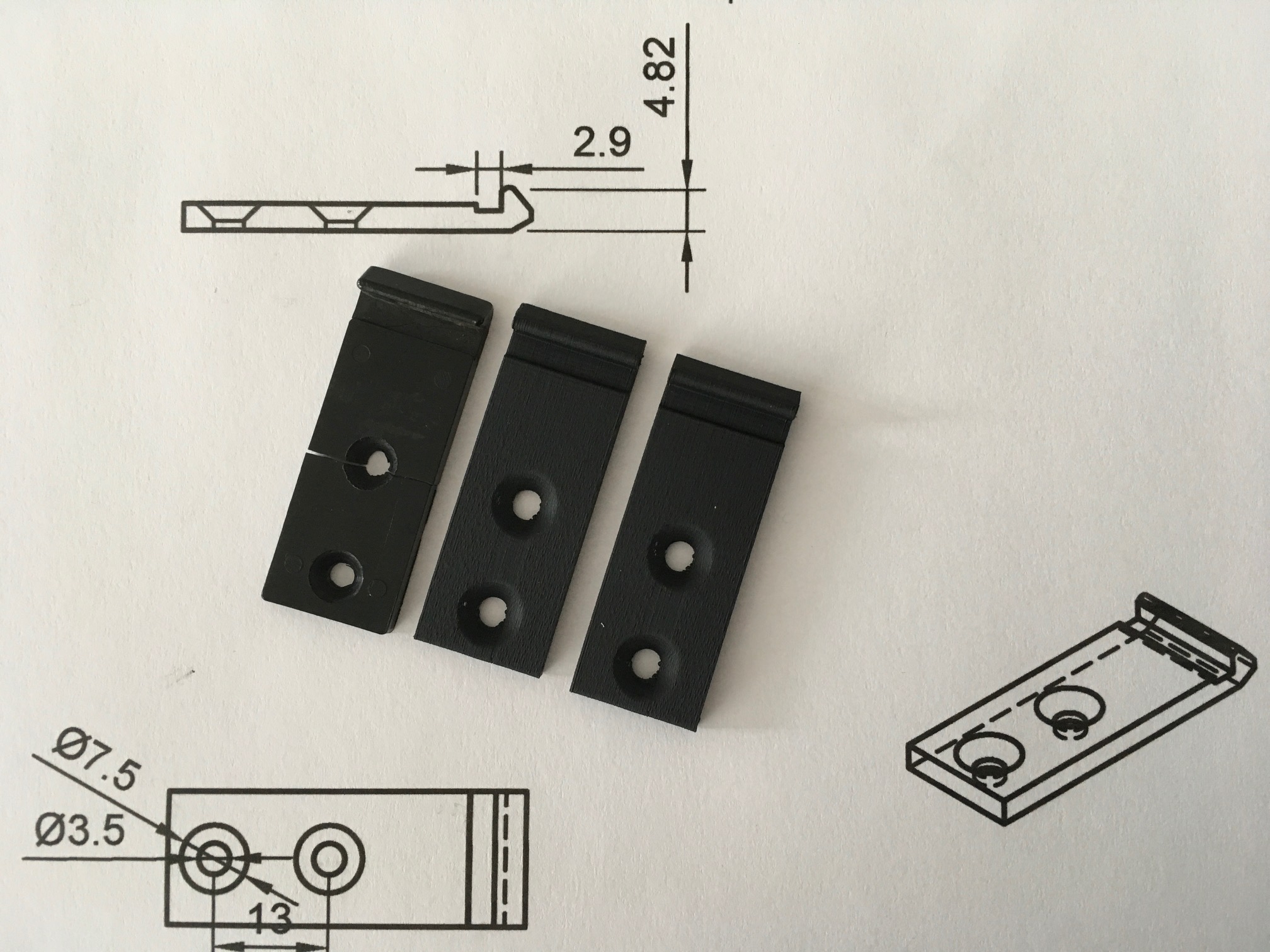 Dual P 42 Turntable hinge clip
