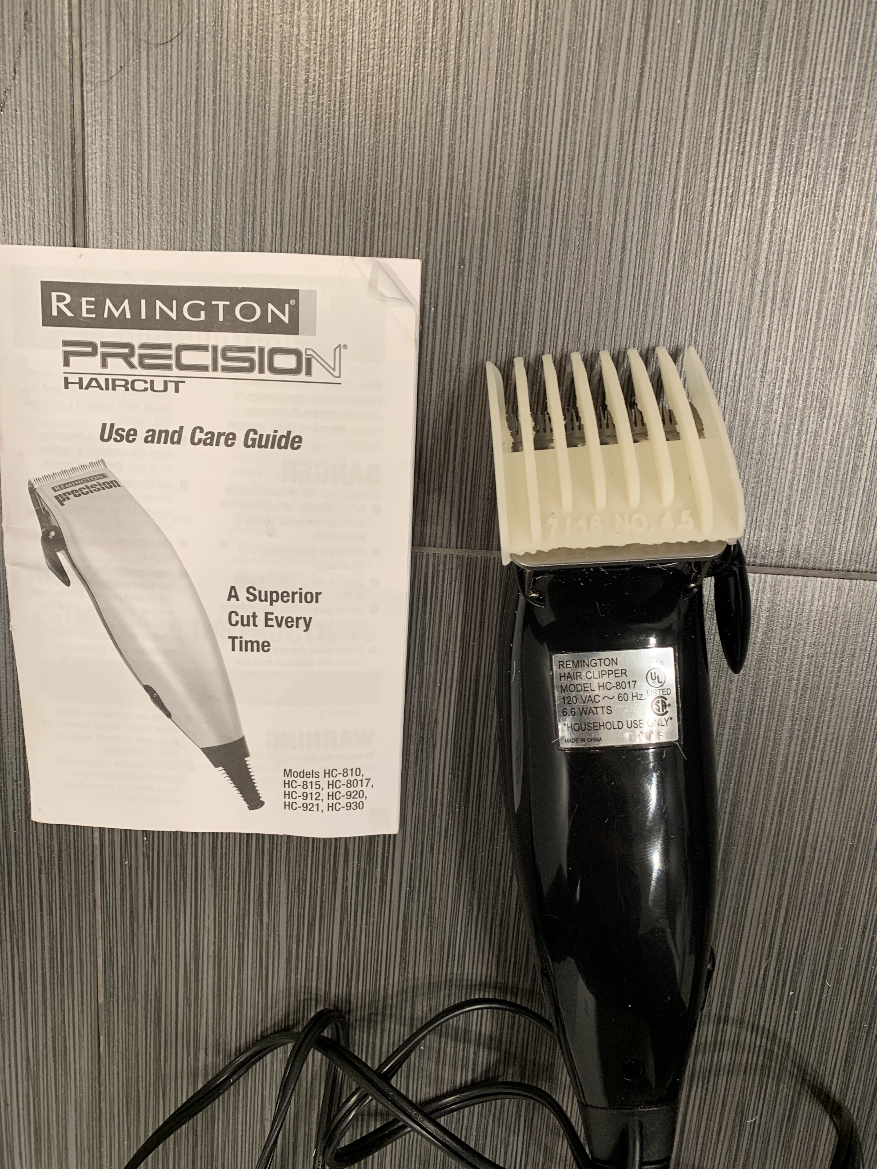 remington hc 8017 guide combs