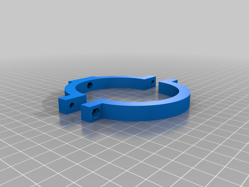My Customized Tube clamps for astronomical telescope (OpenSCAD project)