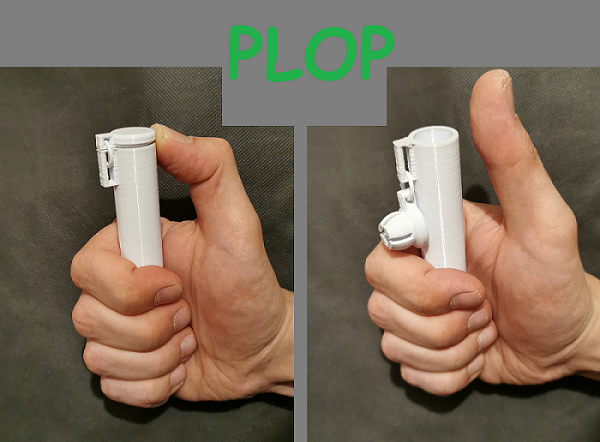 Cigarette / Blunt Container with the PLOP (Print-in-Place)