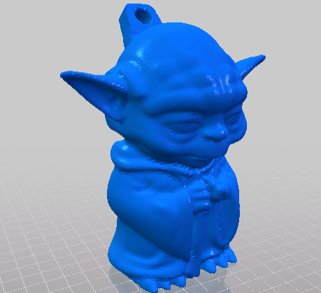 Mini Yoda Keychain Remixed from itech3dP