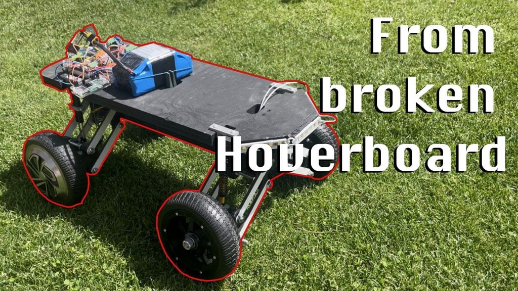 vehicle with hoverboard motor