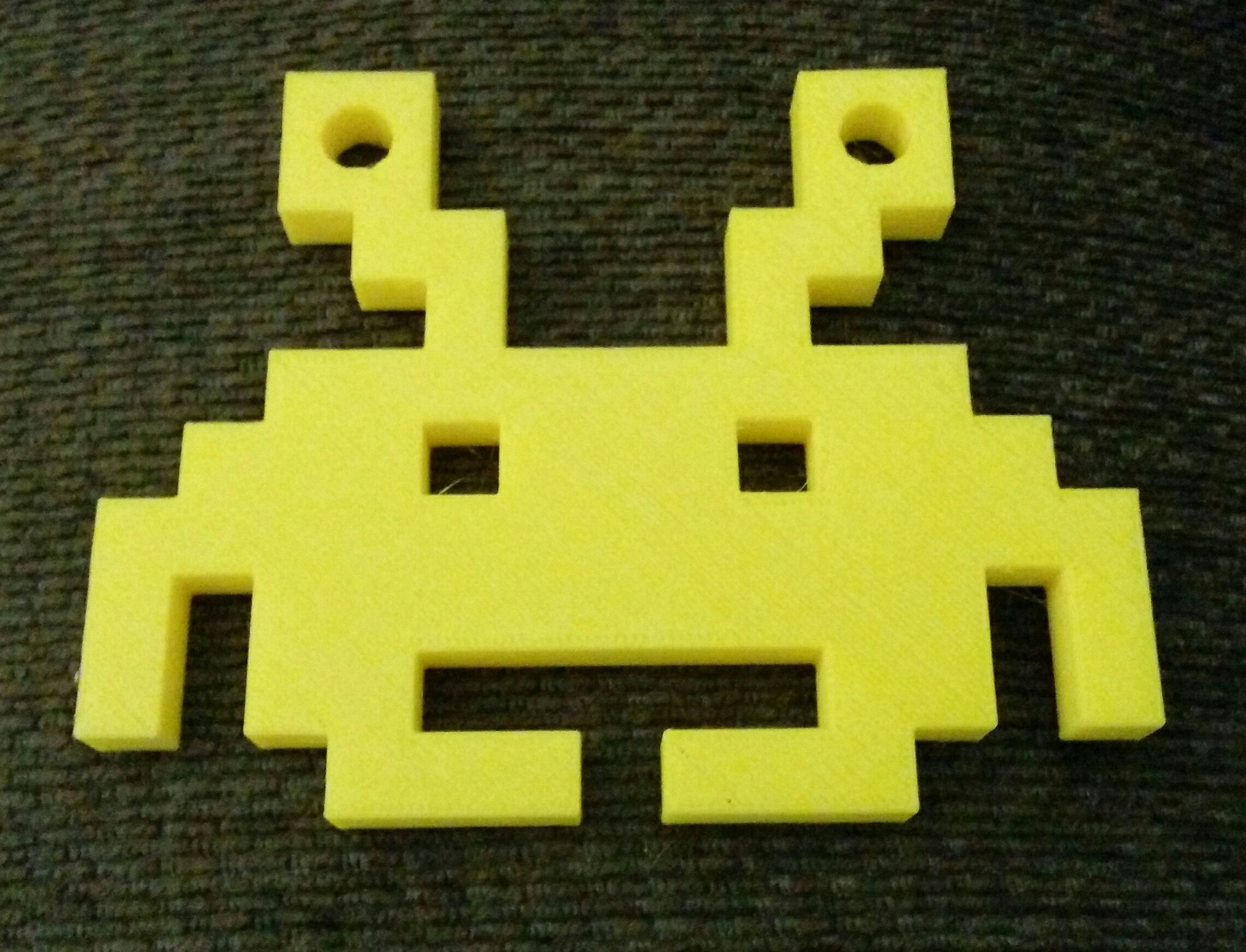 Space Invaders 8 bit Christmas Ornament