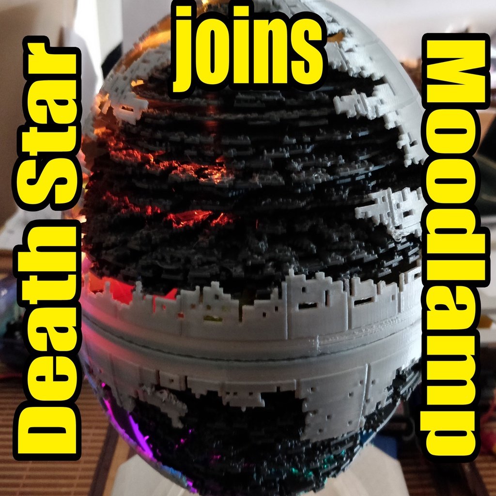 Death Star illuminated - Mood (lamp) Death Star