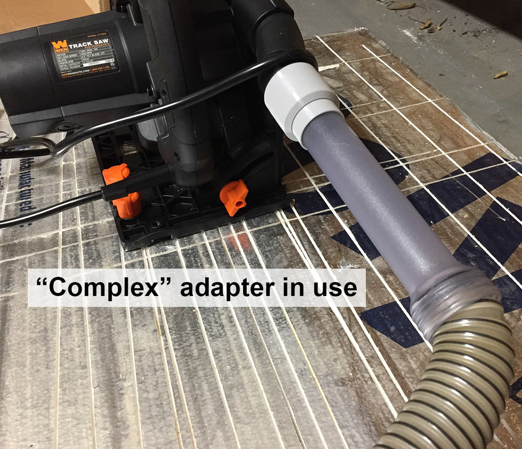 Wen Track Saw to Vacuum Hose Adapter