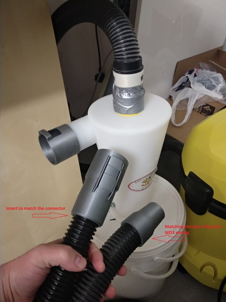 China cyclone separator connectors and adapters for Karcher WD3