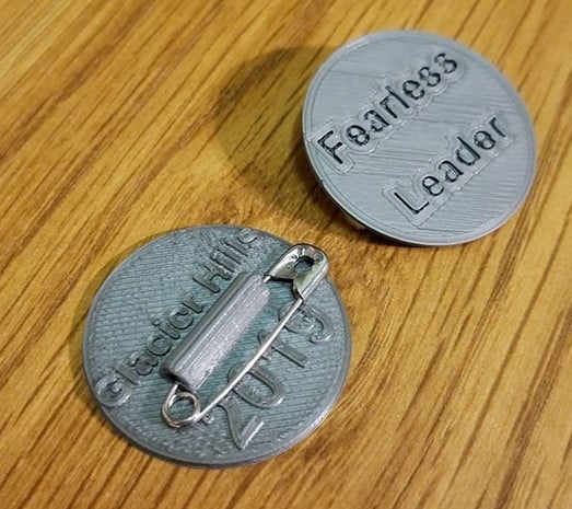 Girl Scout SWAPS pin - parametric and customizable