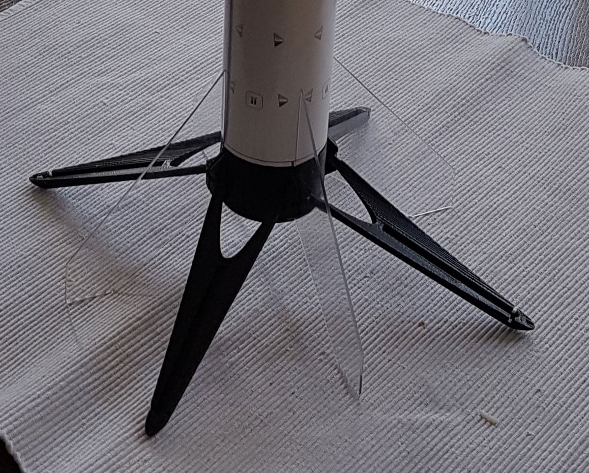 Falcon9 18mm Twin Engine Kit for the SpaceX Flying Model Kit