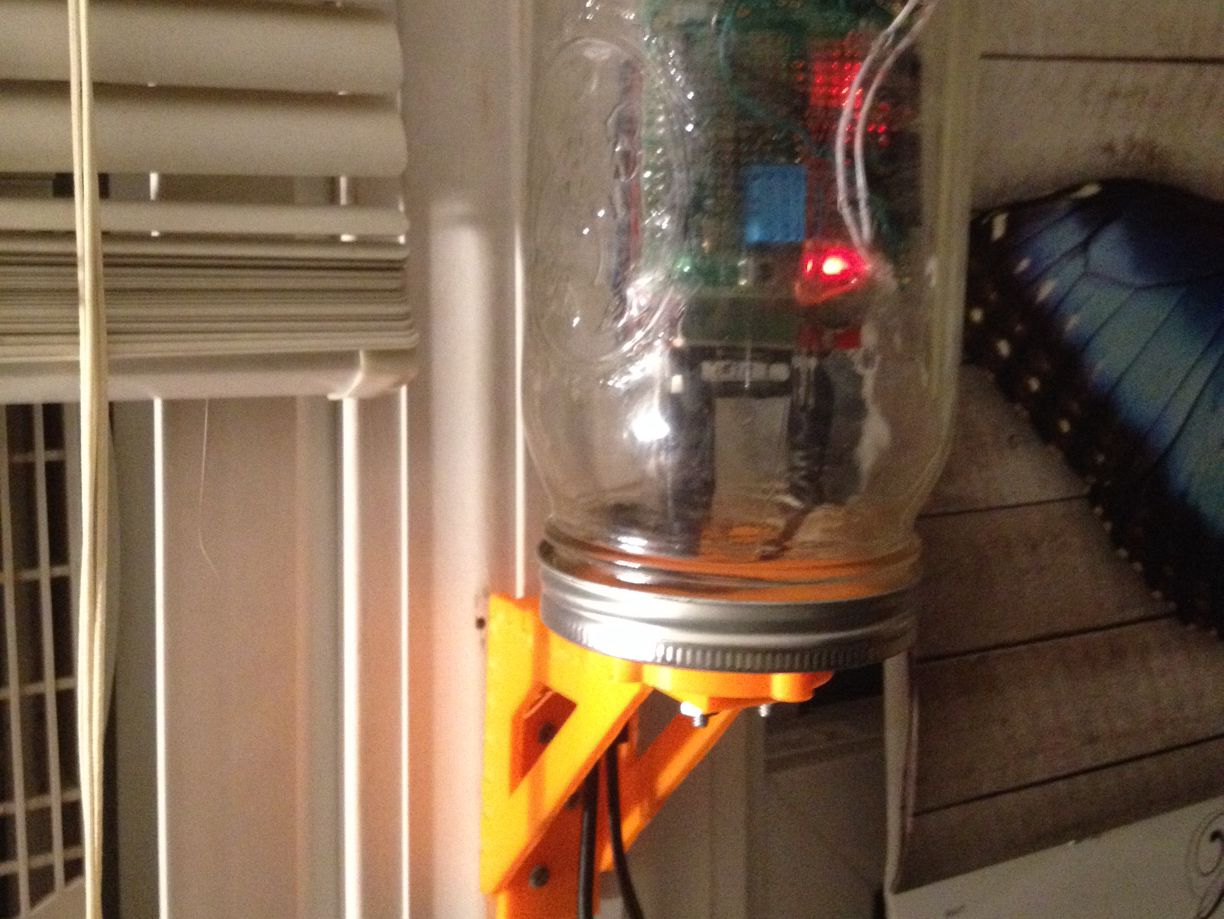 Wide Mouth Ball Mason Jar Wire through
