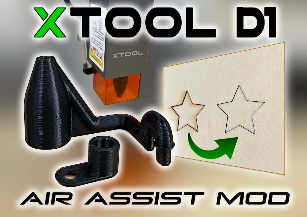 xTool D1 Air Assist Nozzle Variations