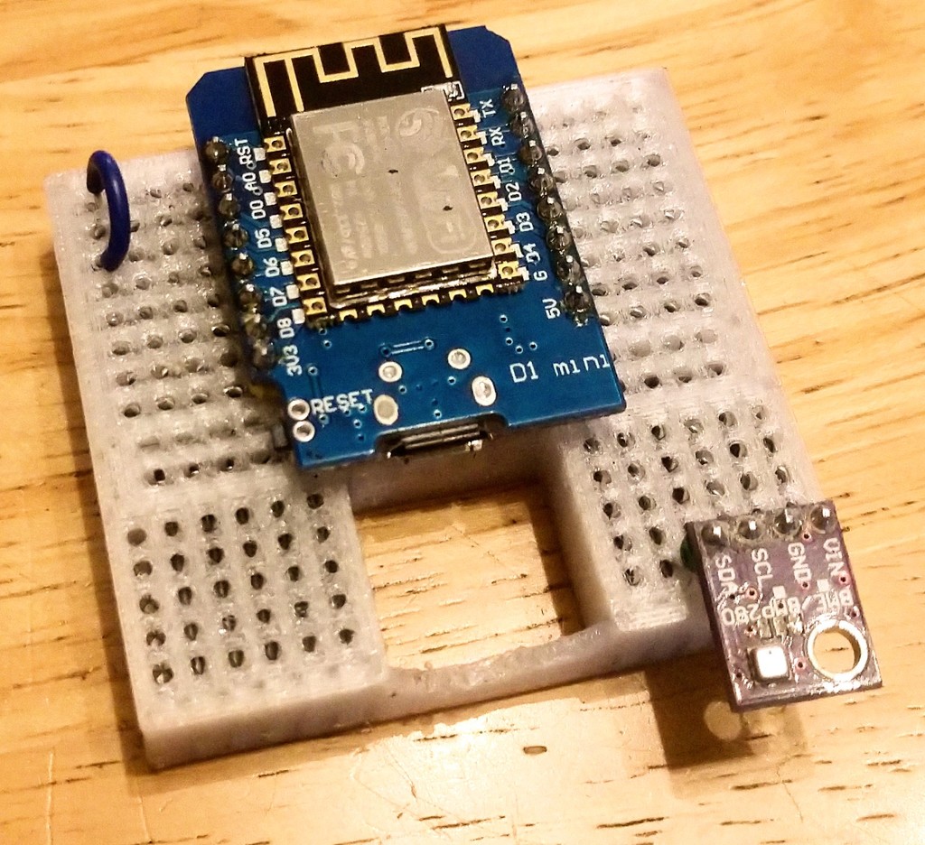 Small Breadboard with Spacing for WeMos D1 Mini