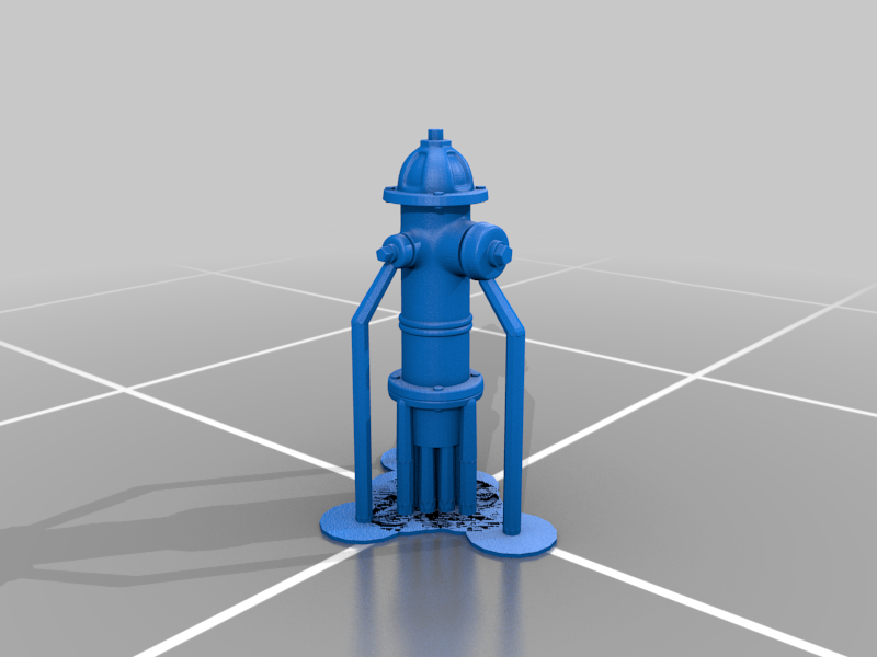 N Scale Fire hydrant