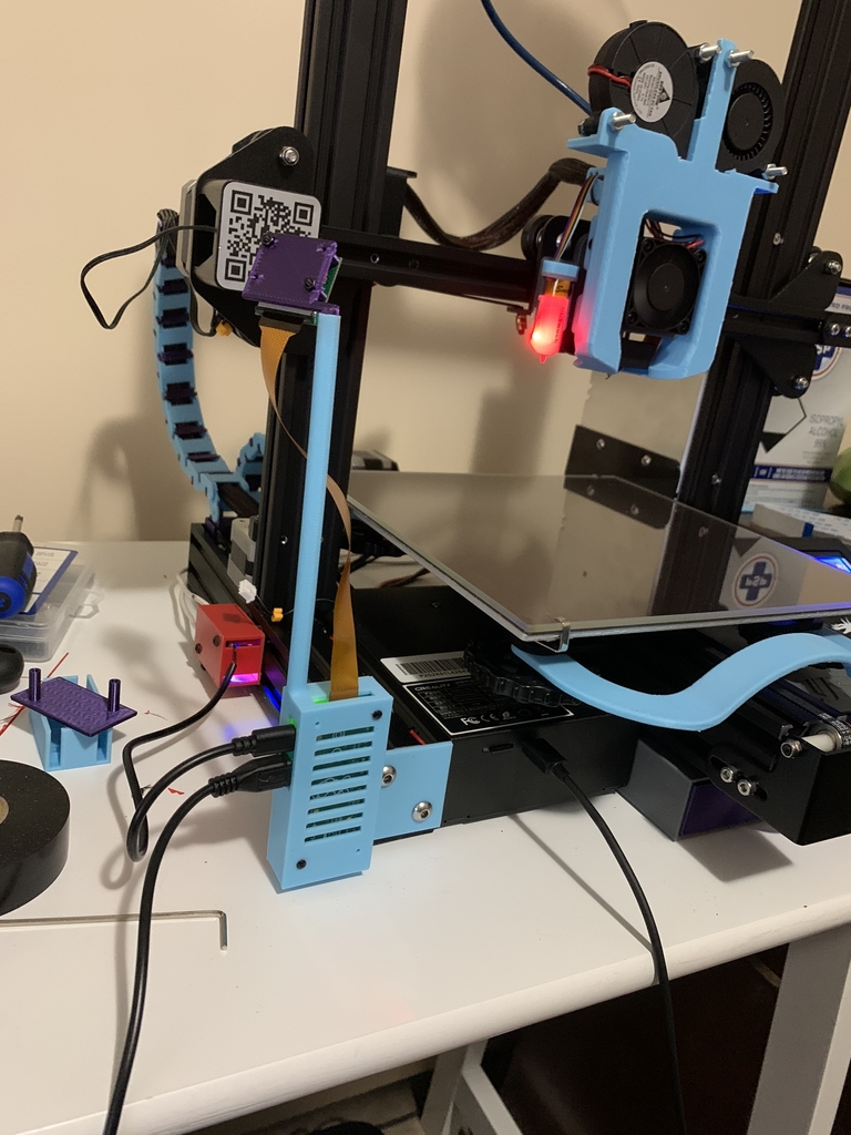 Ender 3 Raspberry Pi Zero 2 W + Camera Mount + Buck Converter Case