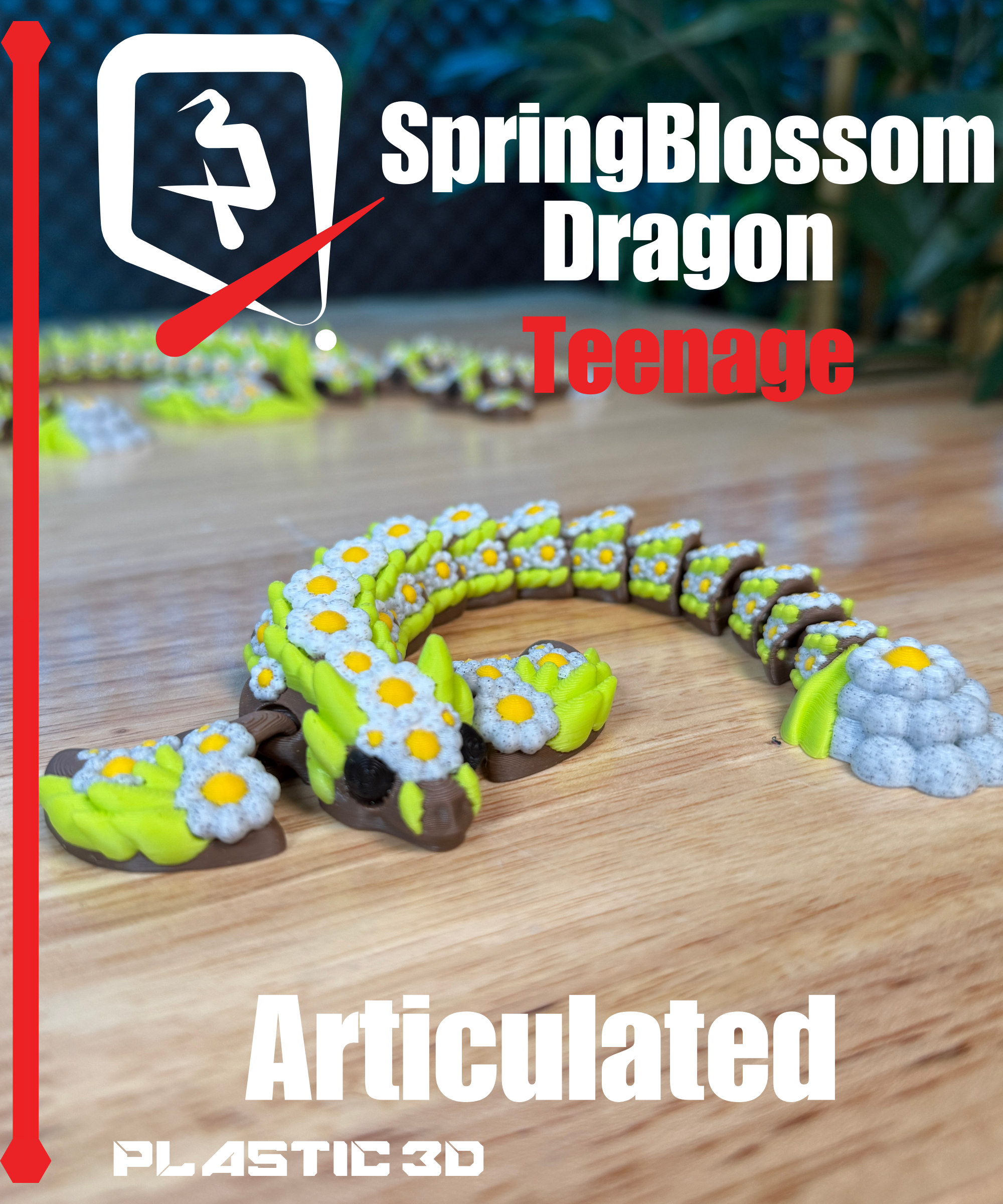Articulated Teenage SpringBlossom Dragon