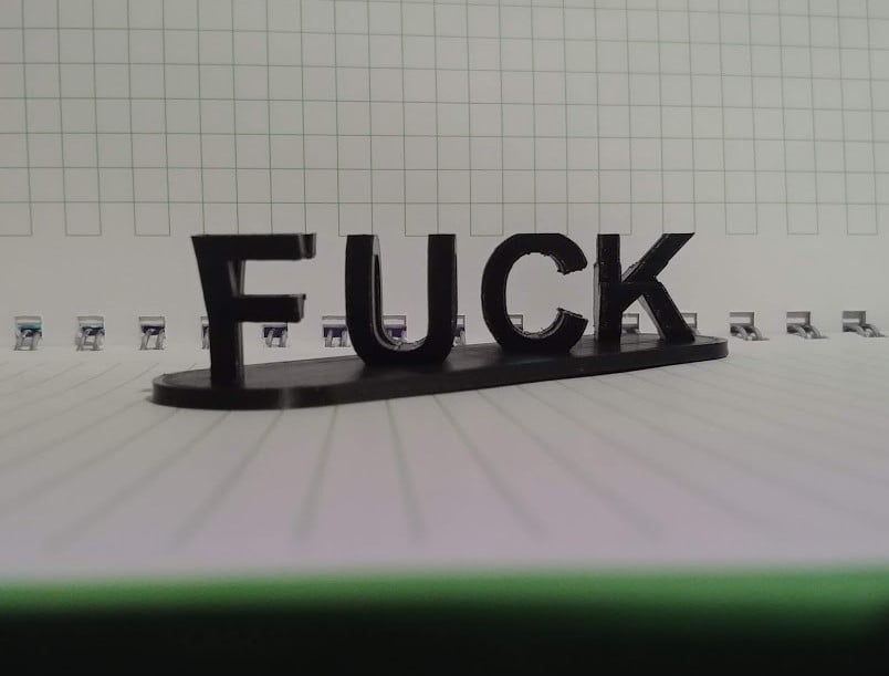 Fuck You Ambigram illusion