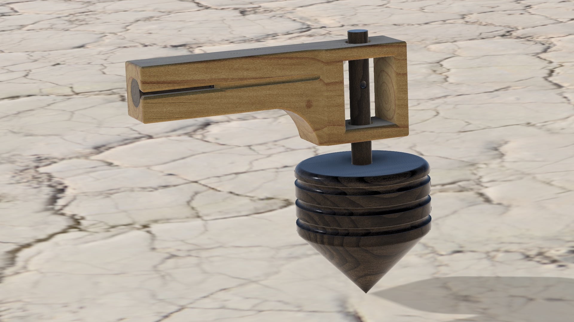 Spinner with pull launcher