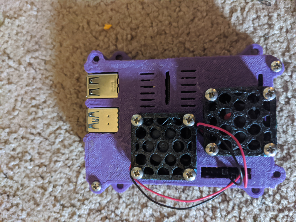 Raspberry Pi 4 Dual Fan Case with Pi-Camera Mount And DSI Display Mounts