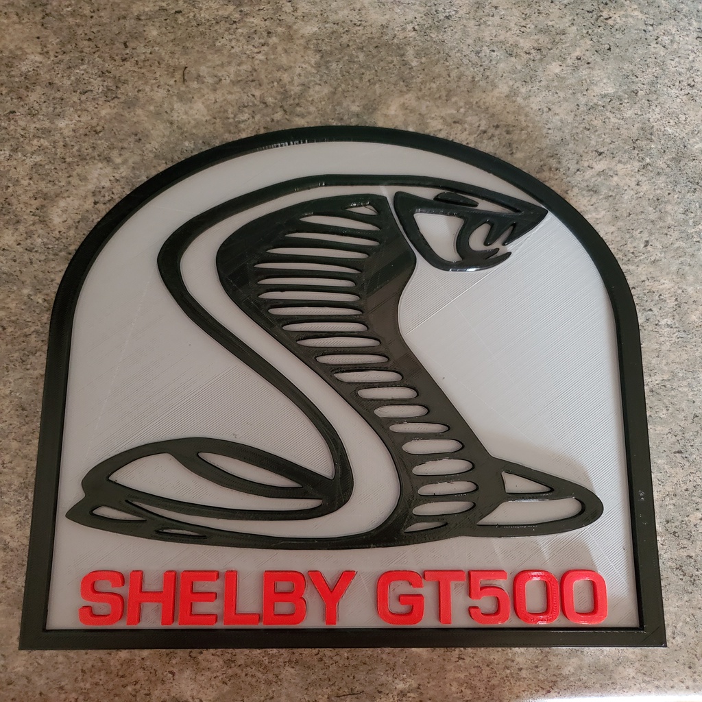 Shelby GT500 Cobra Plaque