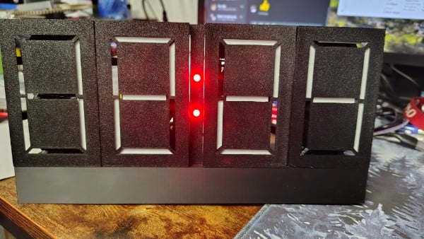 Bracket for blinking LEDs and firmware for easier setup of clock