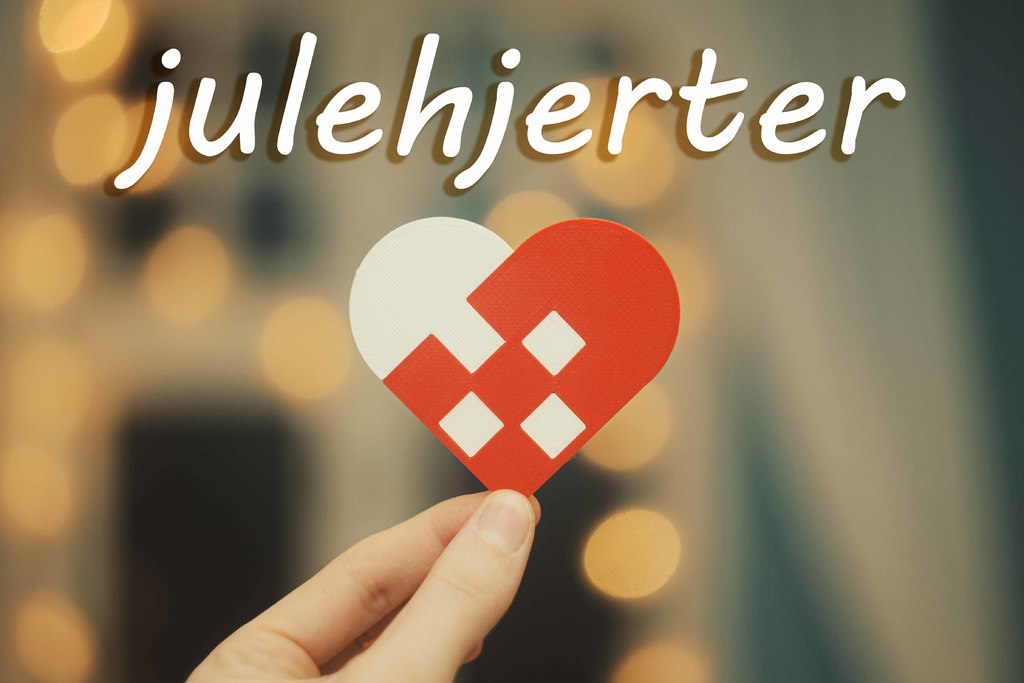 Julehjerter ( Braided heart christmas tree decoration )